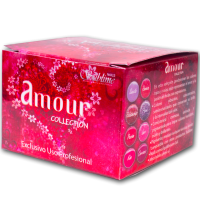 Colección Amour (8 Tonos Rosas y Rojos) 7g c/u