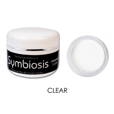 Polvo Acrílico Symbiosis Clear 60g (Secado Medio)