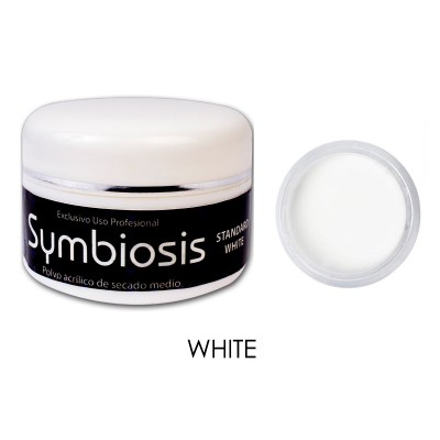 Polvo Acrílico Symbiosis White 60g (Secado Medio)