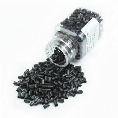 Copper Rings Negro (500 Uds) Tubos de cobre o grapas para extensiones de cabello