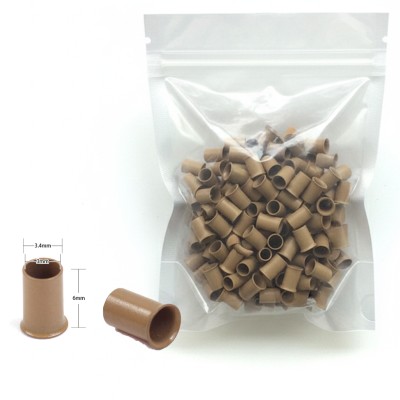 Copper Rings RubioMedio (50 Uds) Tubos de cobre o grapas para extensiones de cabello