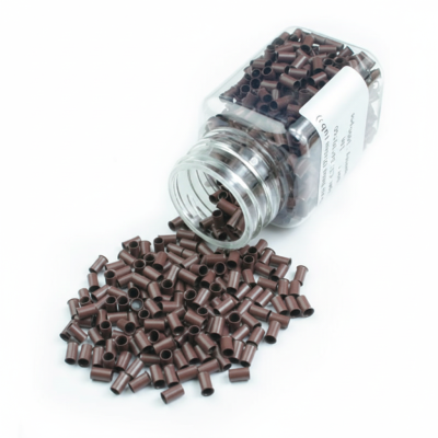 Copper Micro Rings Marrón (500 Uds) Tubos de cobre o enlaces para extensiones de cabello