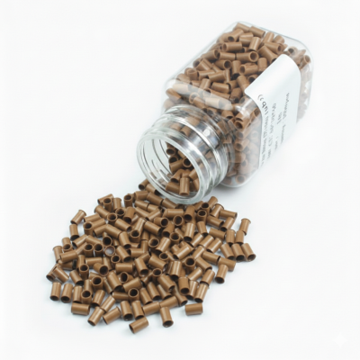 Copper Micro Rings RubioMedio (500 Uds) Tubos de cobre o grapas para extensiones de cabello
