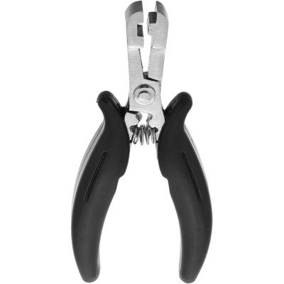 Tenaza Alicate de Presion para Keratina tipo U, Multifunción Ergonómica Mango Negro, para extensiones de cabello