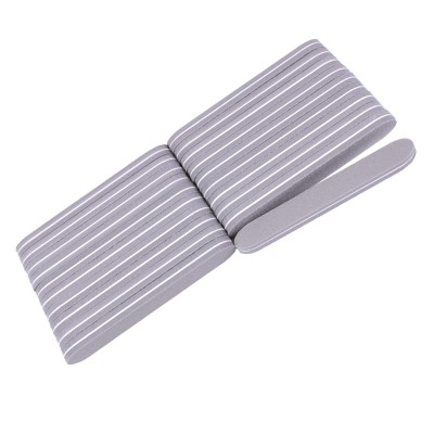 Lima Acolchada 180/240 grit (15 uds) Buffer Sponge pulidora de uñas gris doble cara, flexible con punta redonda