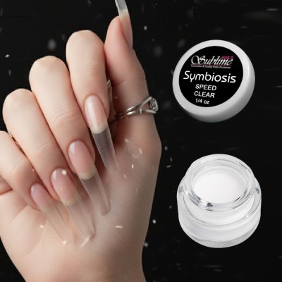 Polvo Acrílico Base Clear 7g (3 secados) Symbiosis: Rápido - Medio - Lento