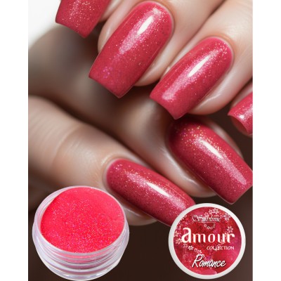 Polvo Acrílico "Romance" 7g (Rosa brillo) colección Amour