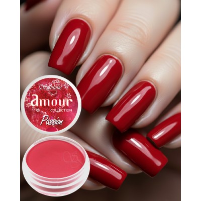 Polvo Acrílico "Passion" 7g (Rojo Intenso) Amour Colección