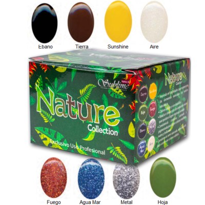Colección Nature (8 Tonos Tierra y Elementales) 7g c/u