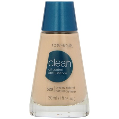 CoverGirl Clean Oil Control - Maquillaje líquido, 520 Cremoso Natural, 30 ml