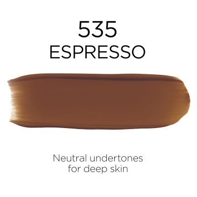L’Oréal Paris Base Infalible Nº 535 Espresso, 24 horas Fresh Wear, cobertura ligera y transpirable 30 ml (Loreal)