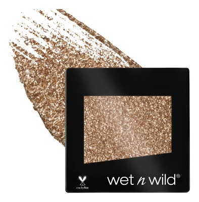 Sombra De Ojos Escarchada Wet N Wild, Nº 352C Nudecomer con Fórmula Hidratante y Textura Sedosa, Vegano, con Glitter 1.4g