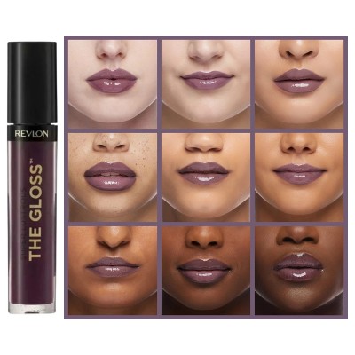 Brillo labial Super Lustrous Revlon, Nº 308 Plum Oppeal, súper brillante, No Pegajoso, Hidratante, 3.8 ml