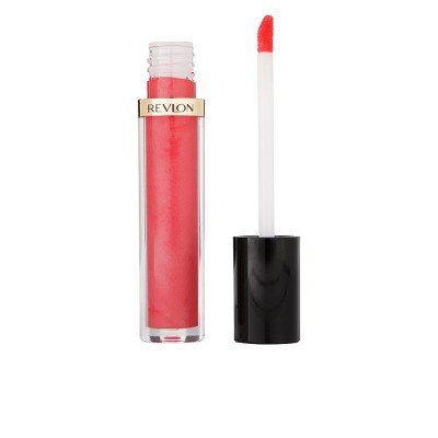 Brillo labial Super Lustrous Revlon, Nº 243 Coral Solar, súper brillante, No Pegajoso, Hidratante, 3.8 ml